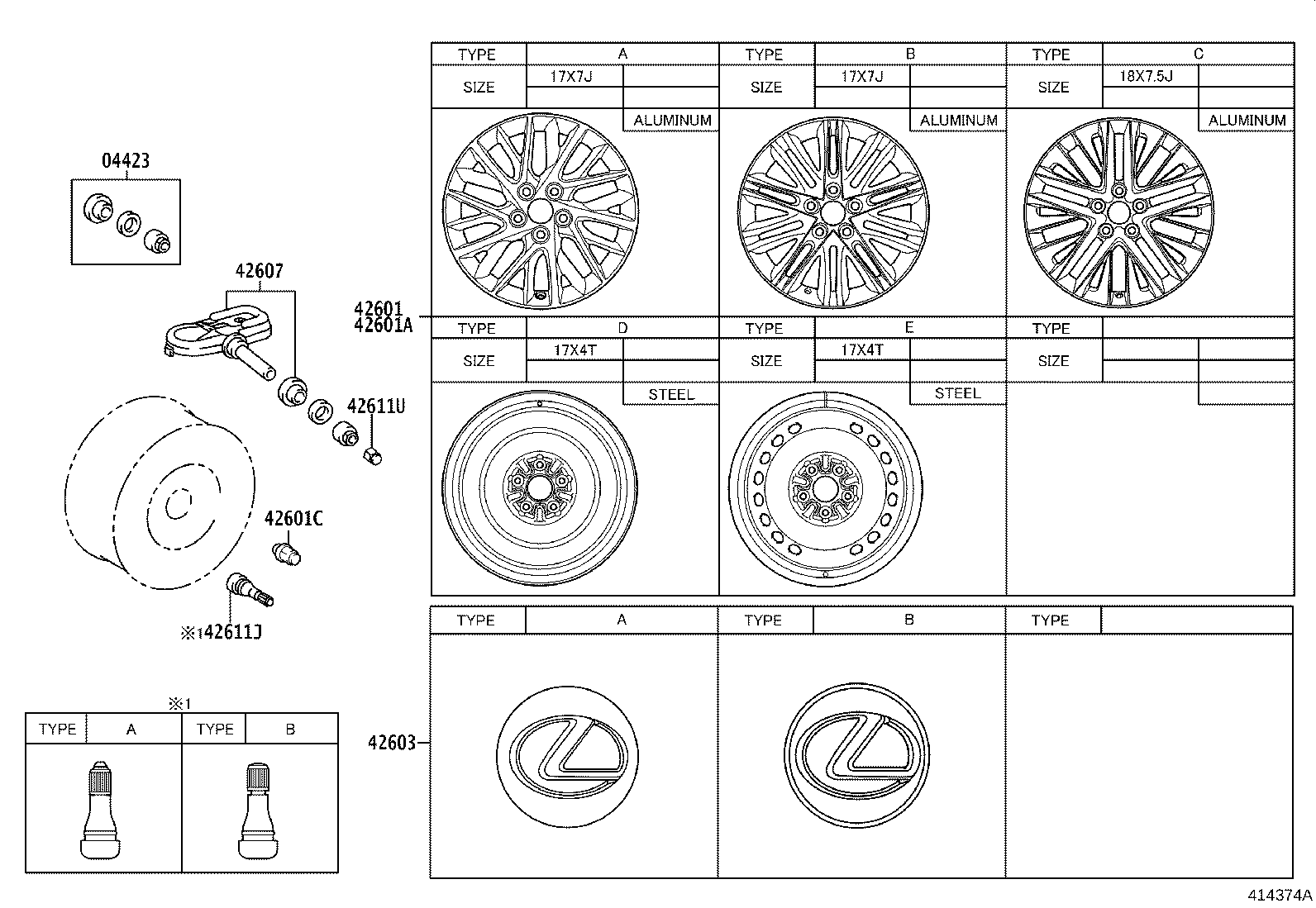 Toyota 90942-A5006 CAP, TIRE VALVE