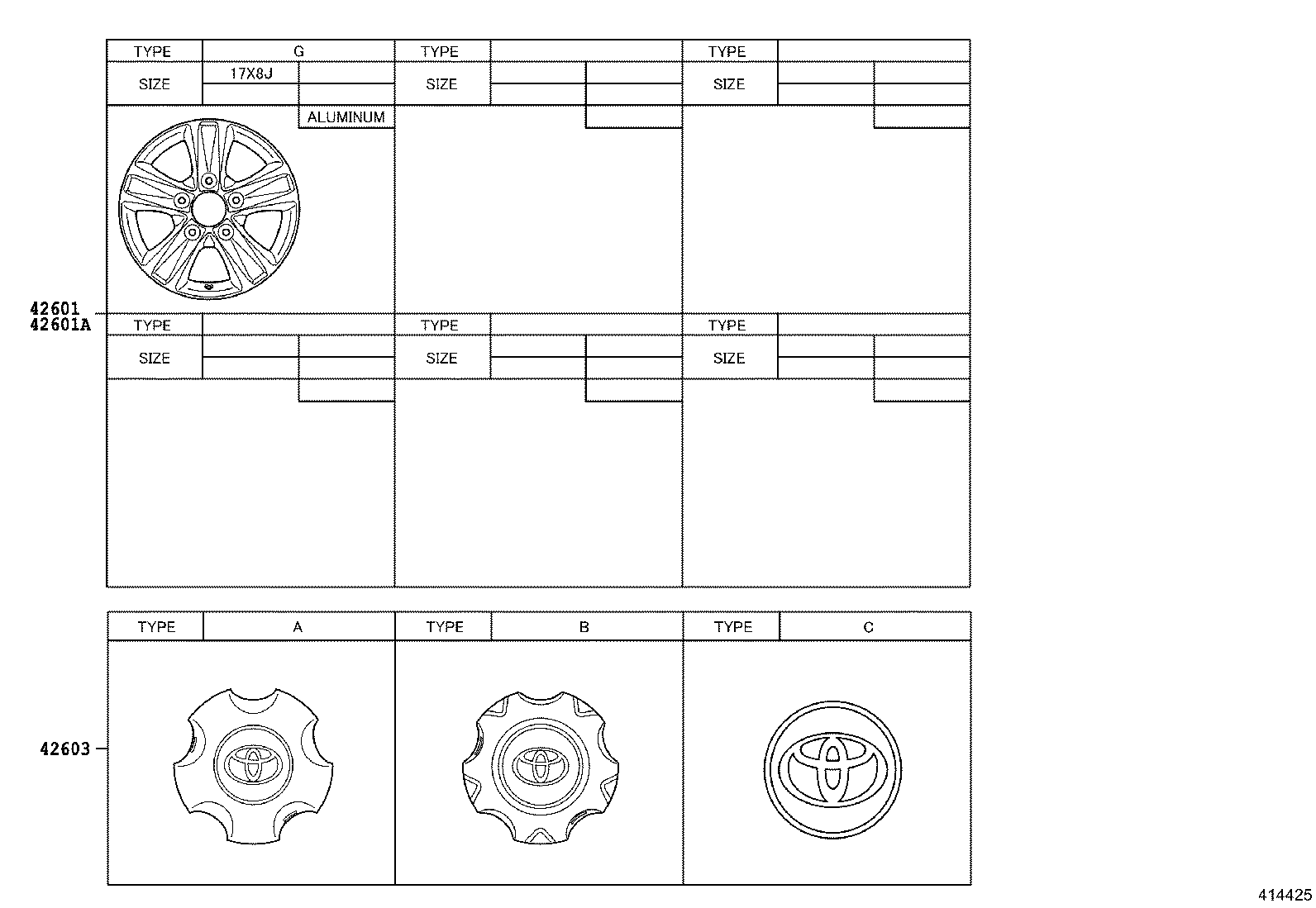 42611-0G070 WHEEL, DISC product image