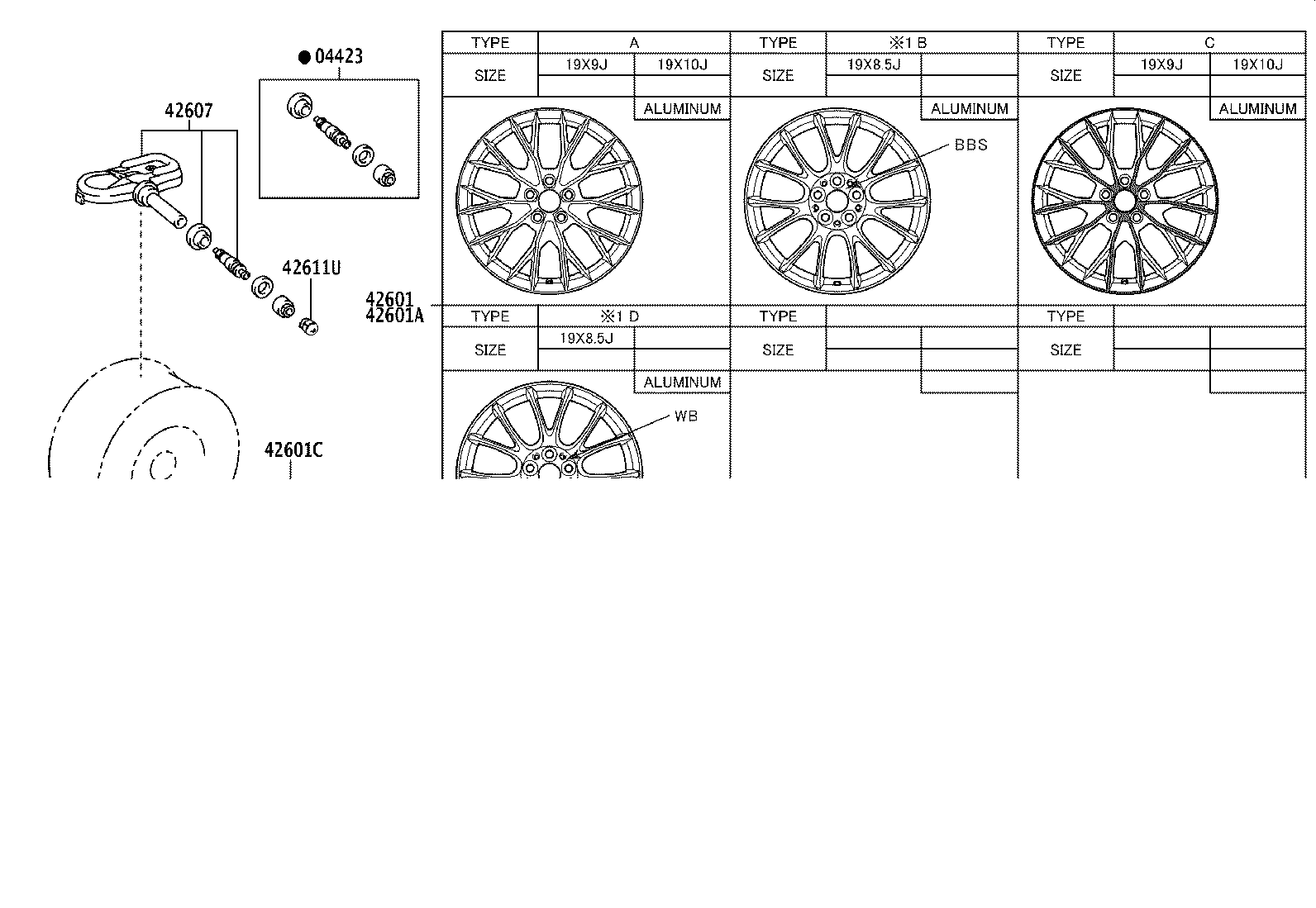 4261A-30220 WHEEL, DISC product image