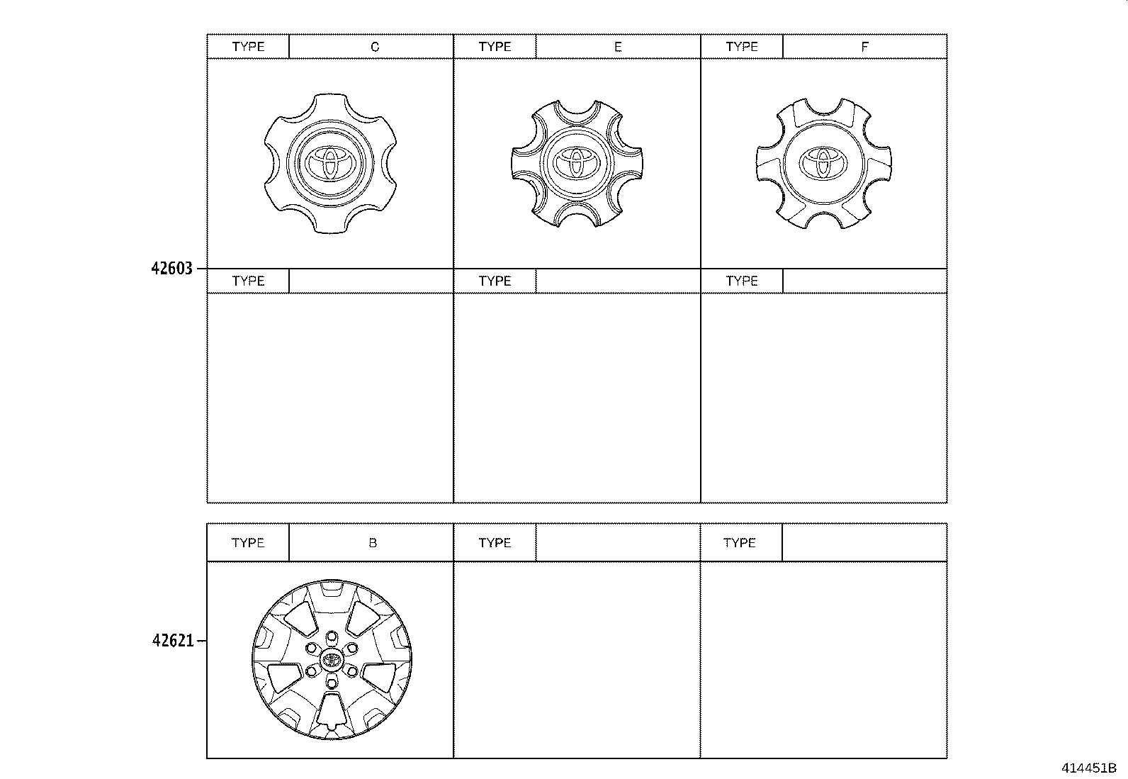 4260B-0K320 ORNAMENT SUB-ASSY, WHEEL HUB product image