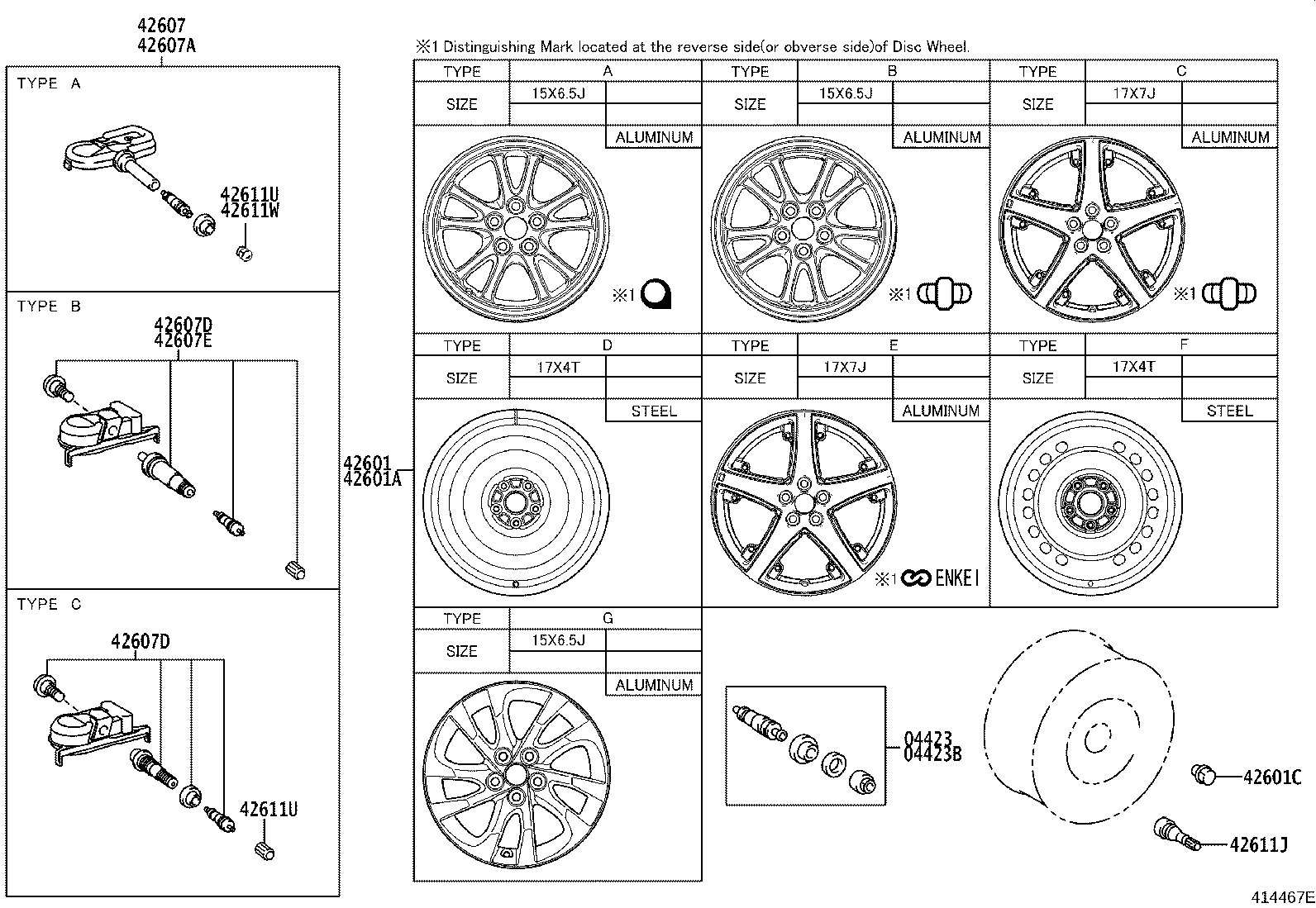 Toyota 42602-47200 CAP, WHEEL