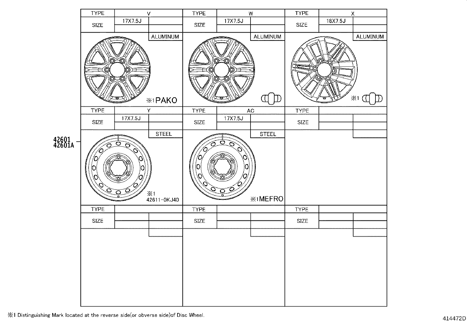 4260B-0K320 ORNAMENT SUB-ASSY, WHEEL HUB product image