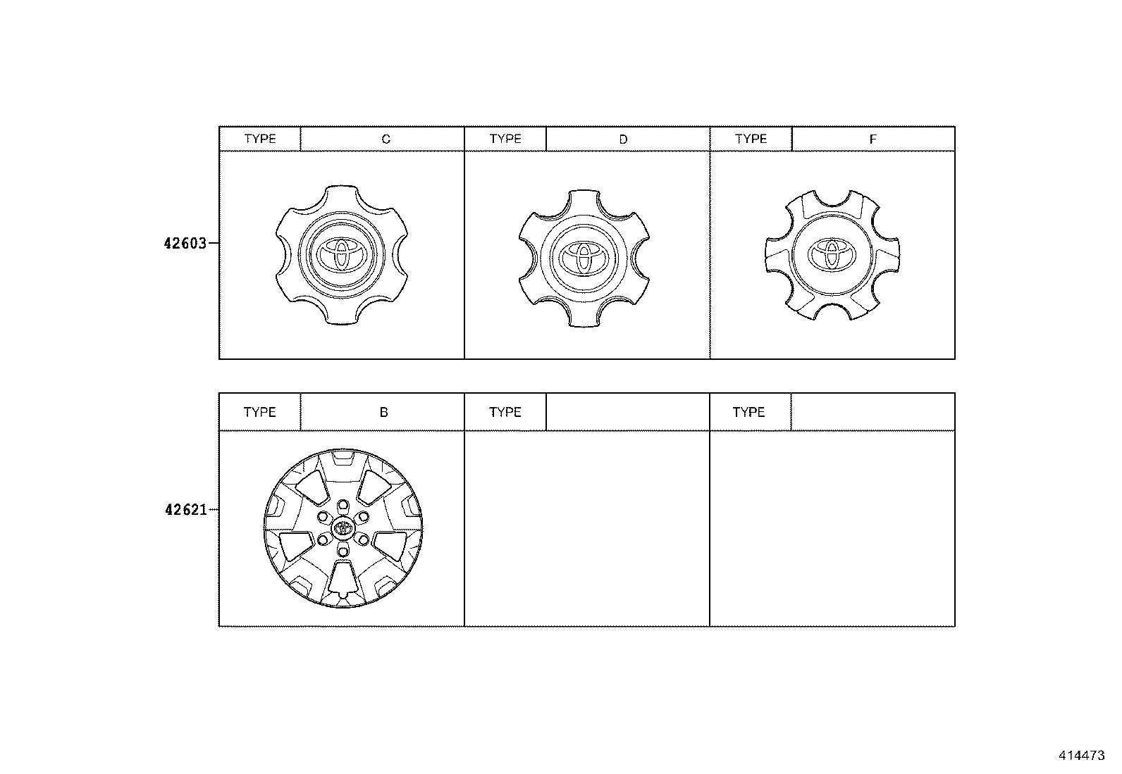 4260B-YP040 ORNAMENT SUB-ASSY, WHEEL HUB product image