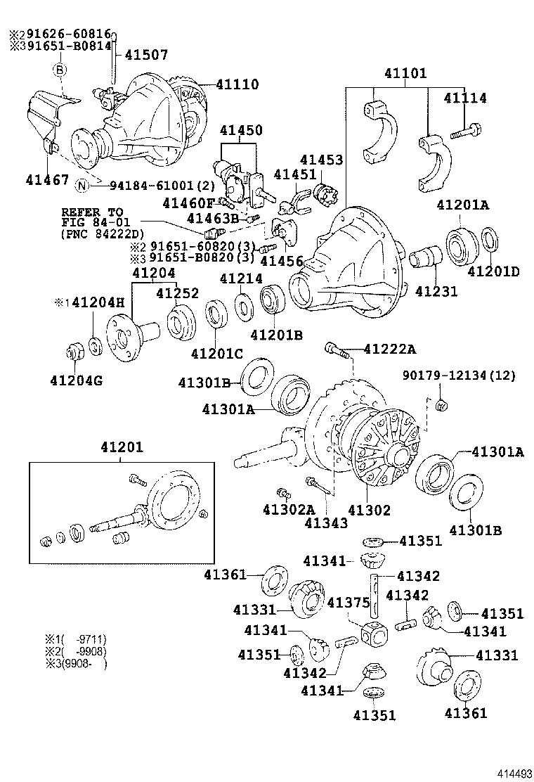 41201-69495 FINAL GEAR KIT, DIFFERENTIAL, REAR product image