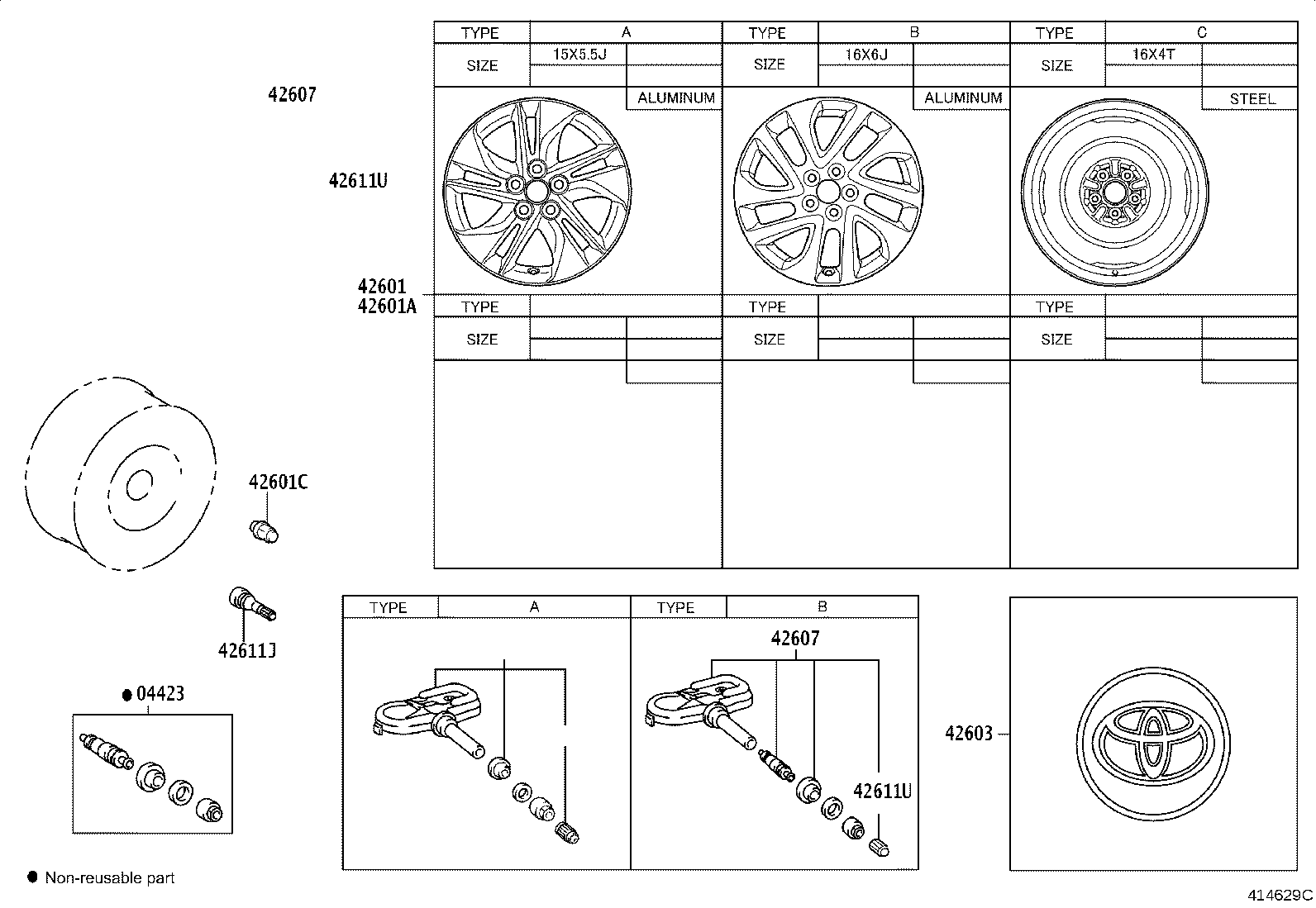 42611-0DA60 WHEEL, DISC product image