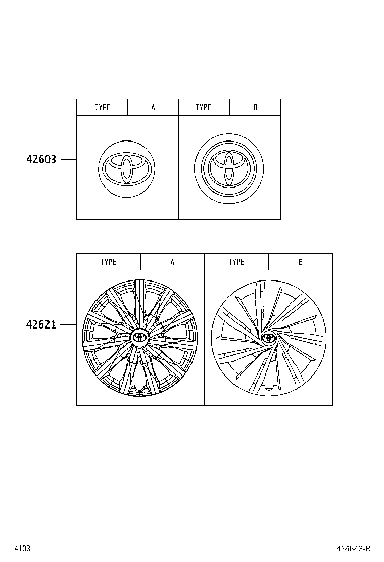 42602-B2440 CAP, WHEEL product image