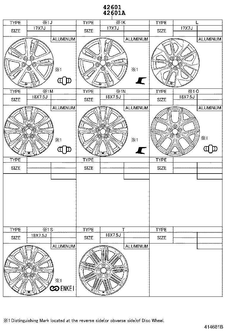 4261A-42100 WHEEL, DISC product image