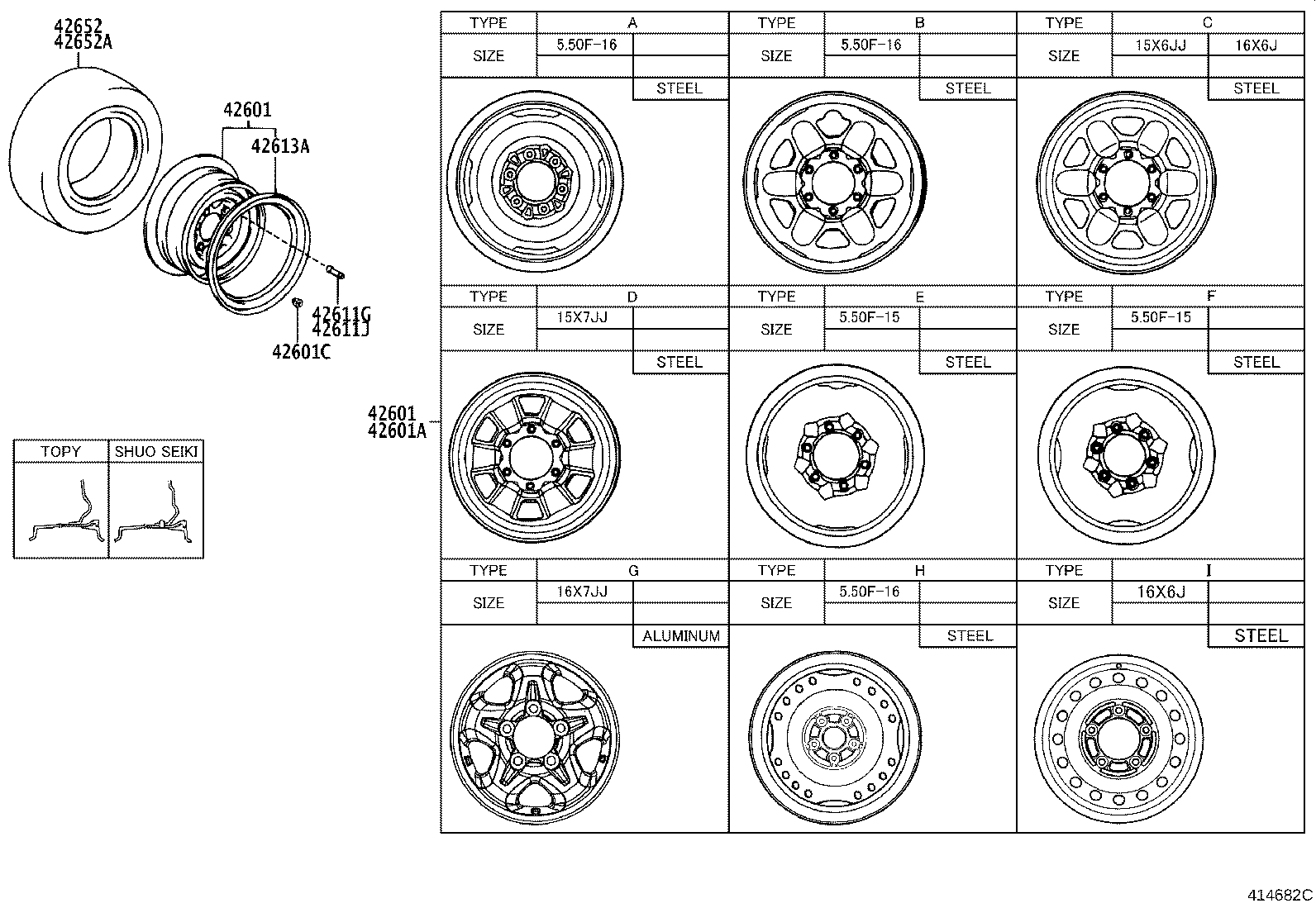 Toyota 90942-01128 NUT, HUB (FOR AXLE)