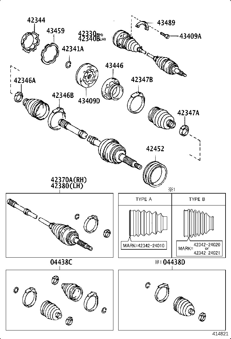 90520-27052 RING, SNAP (FOR REAR DRIVE SHAFT) product image