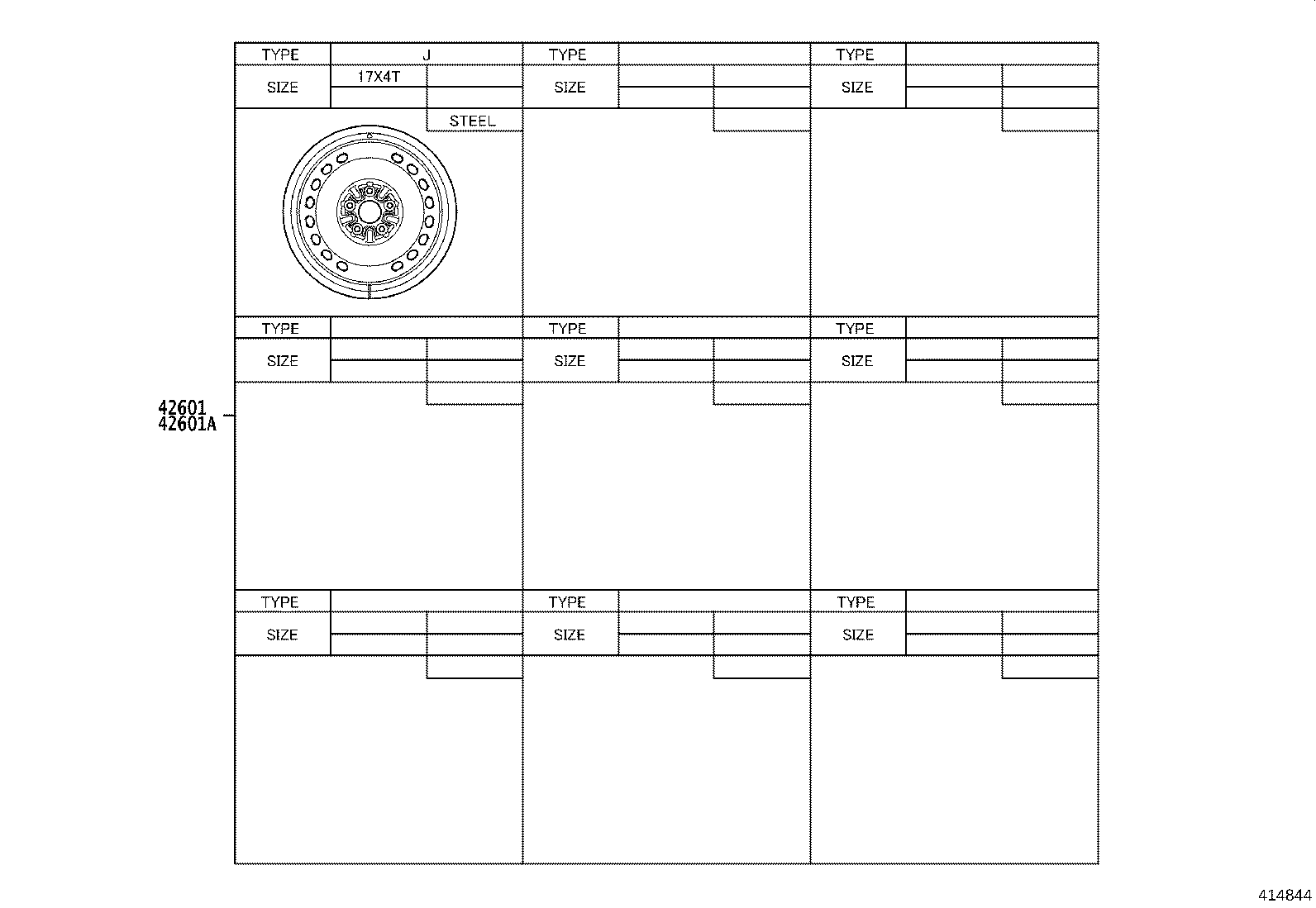 4261A-33110 WHEEL, DISC product image