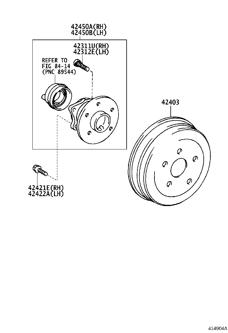 04429-12022 BOOT KIT, REAR DRIVE SHAFT, IN & OUTBOARD JOINT, RH product image