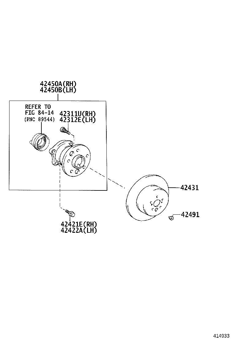 42431-06150 DISC, REAR product image
