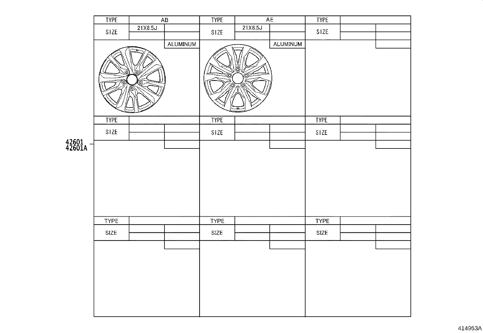 42611-60C60 WHEEL, DISC product image