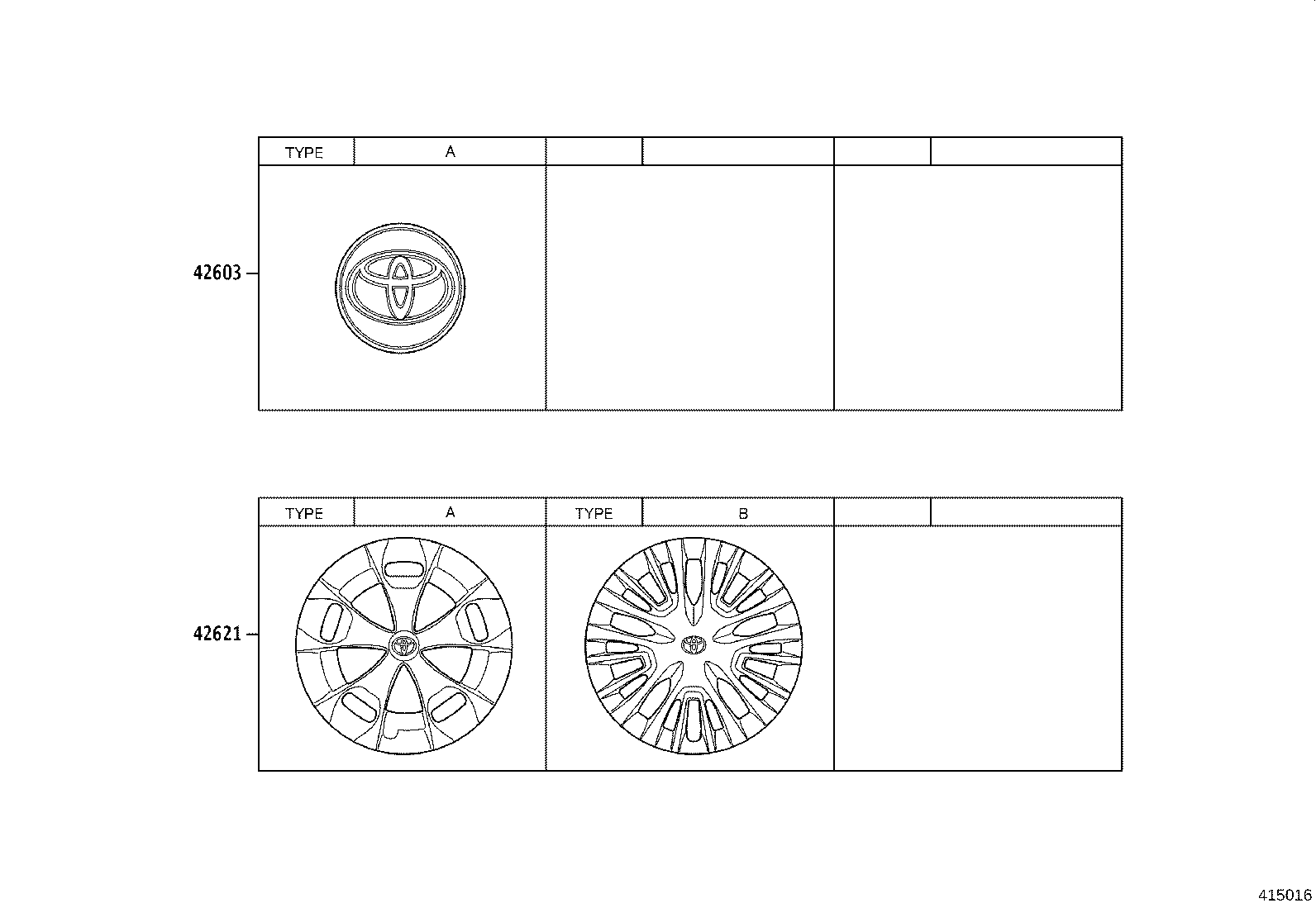 42611-0L040 WHEEL, DISC product image