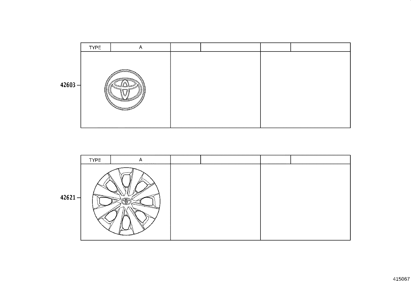 42602-02580 CAP, WHEEL product image