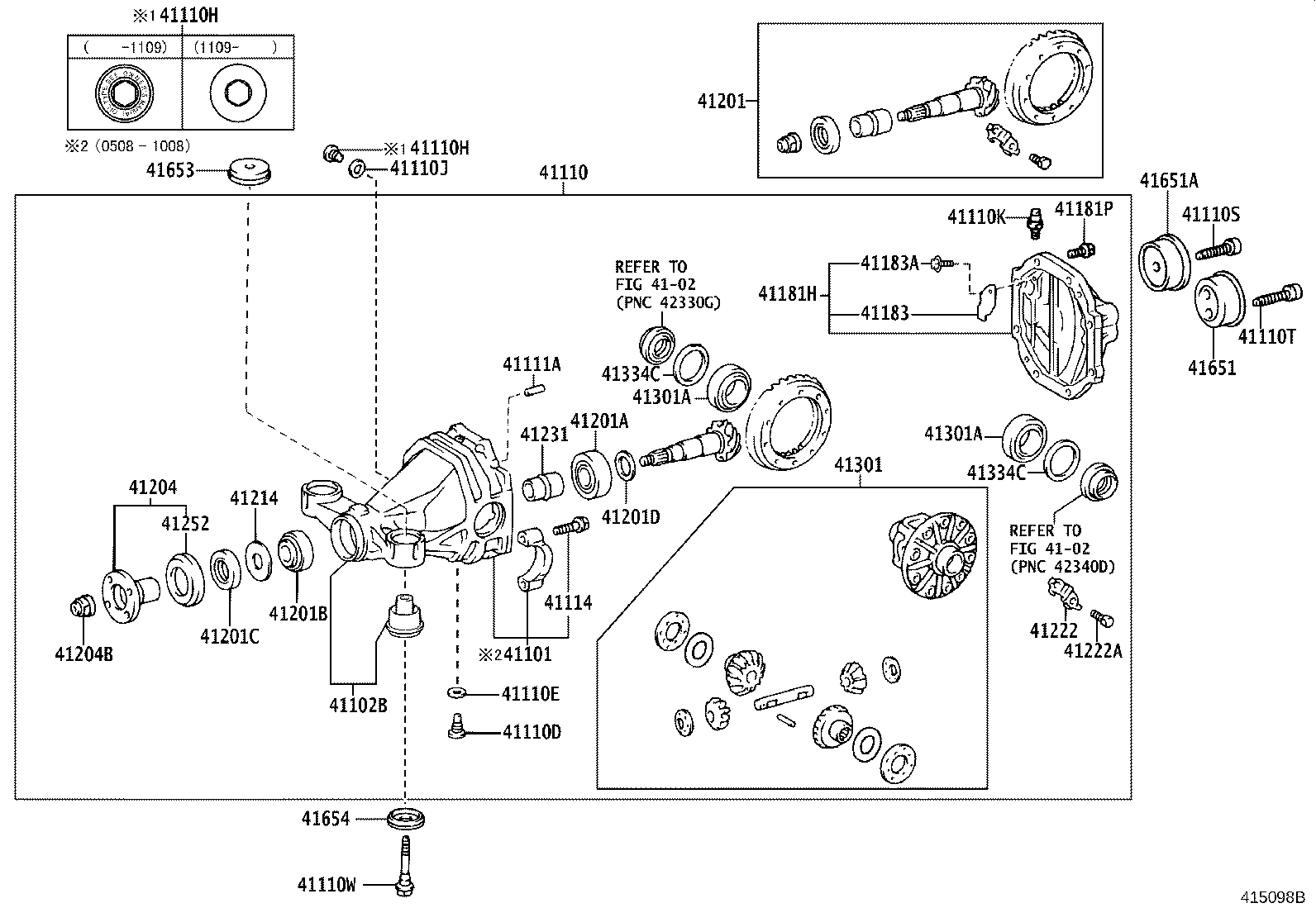 Toyota 41231-30050 SPACER, REAR DIFFERENTIAL DRIVE PINION BEARING