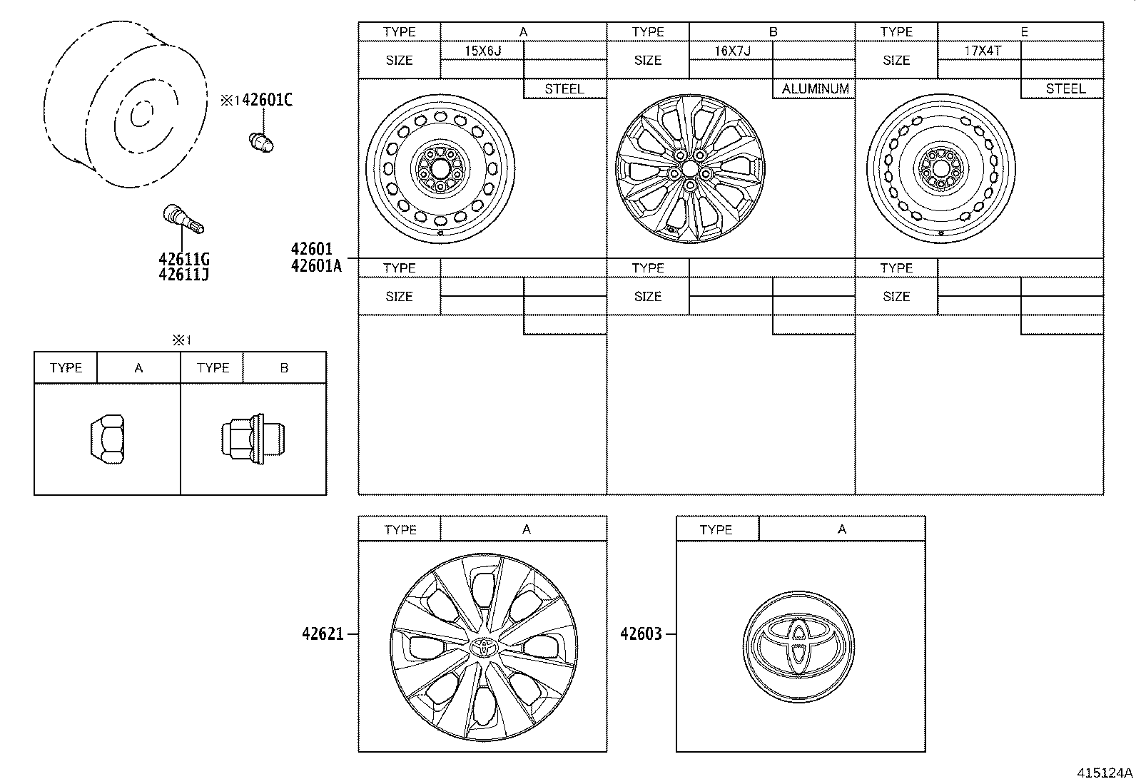 42602-12840 CAP, WHEEL product image