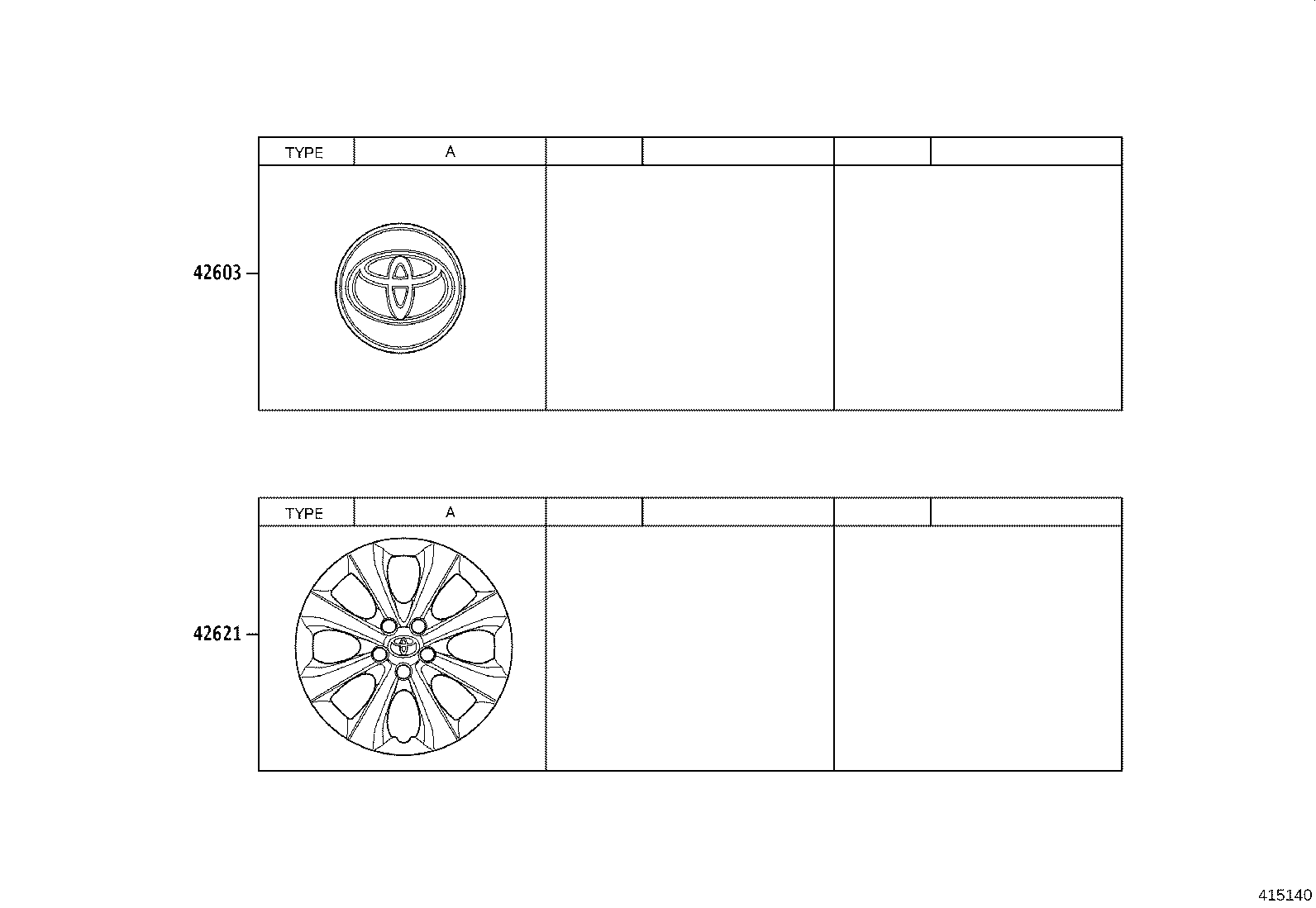 42602-02600 CAP, WHEEL product image