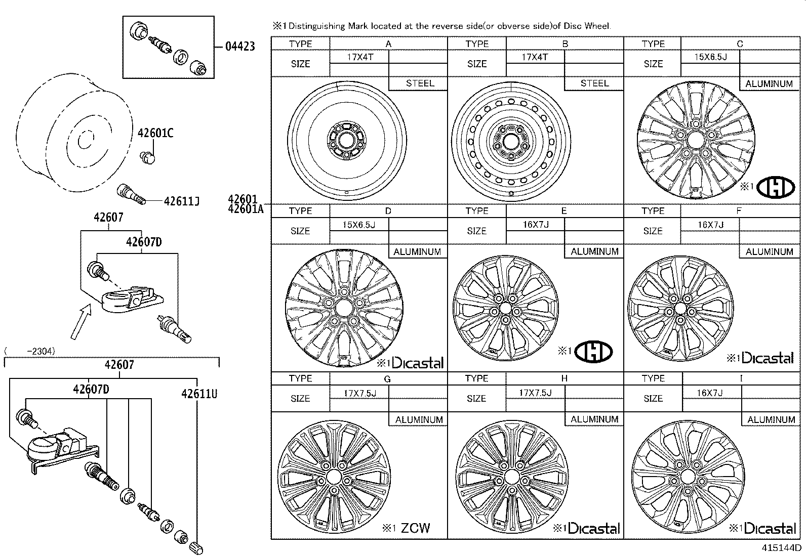 42607-02080 VALVE SUB-ASSY, TIRE PRESSURE MONITOR product image