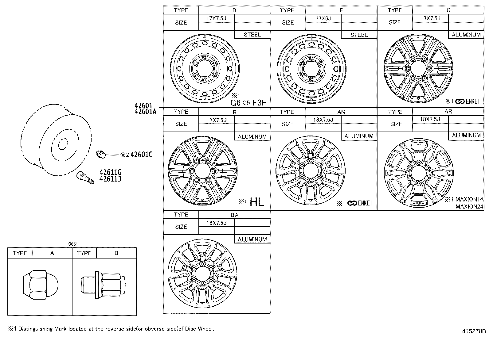42611-YP080 WHEEL, DISC product image