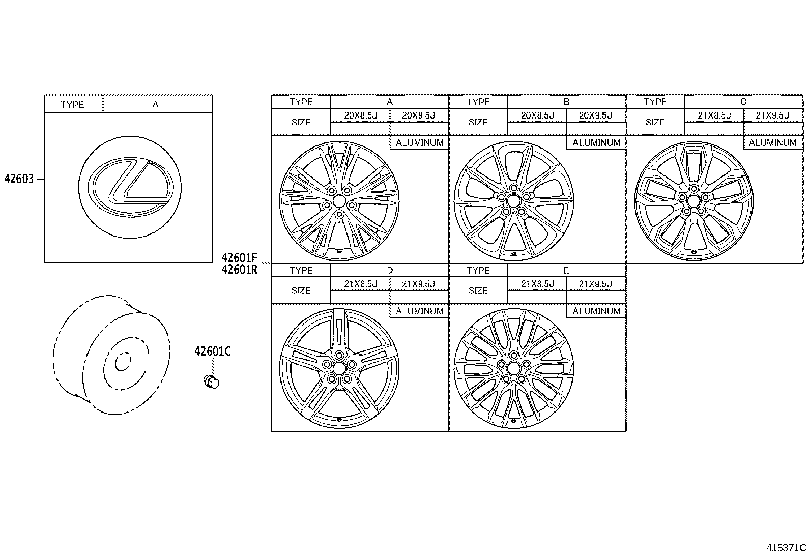 42611-11040 WHEEL, DISC (FOR FRONT) product image