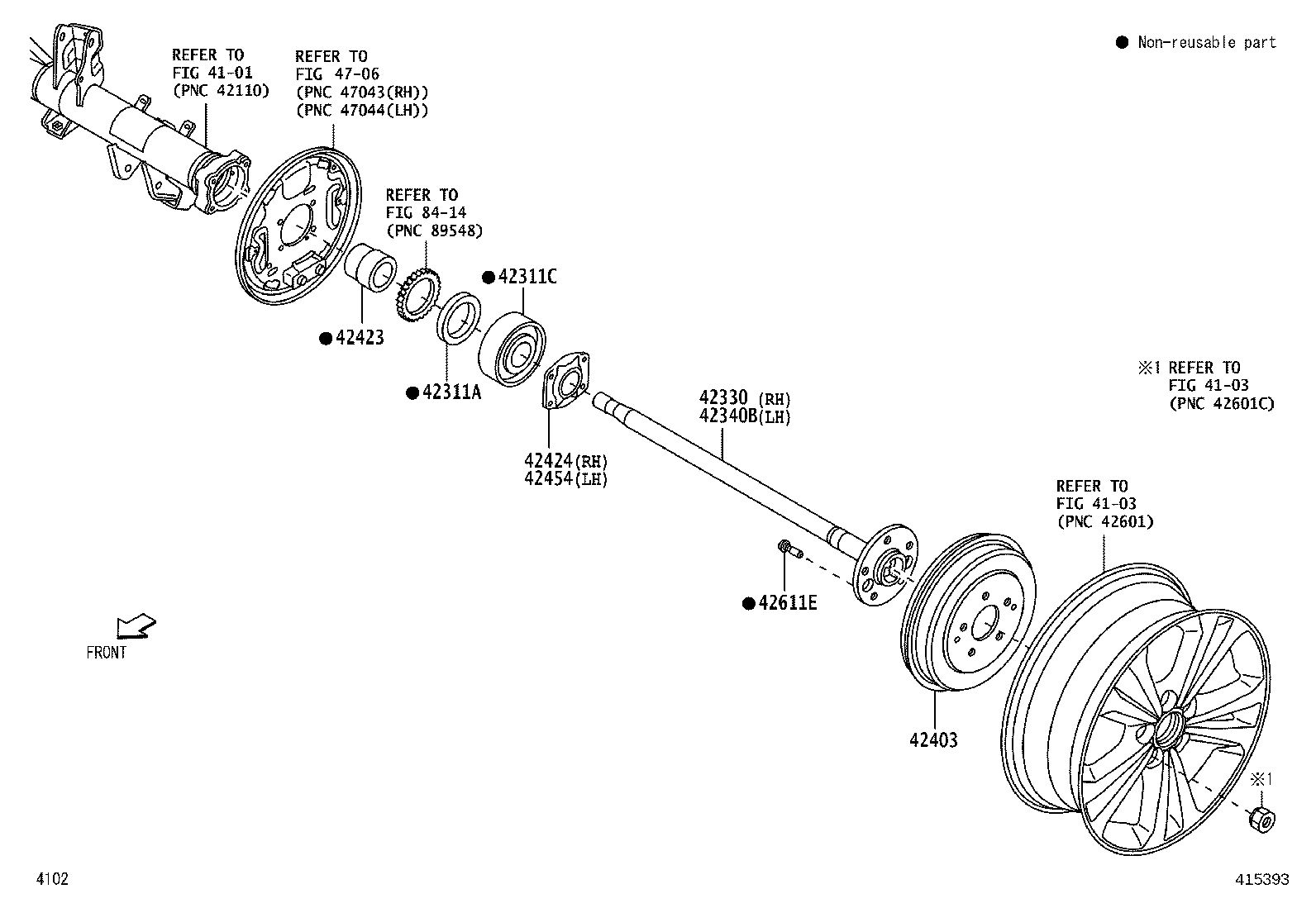 42302-BZ120 SHAFT ASSY, REAR DRIVE, LH product image