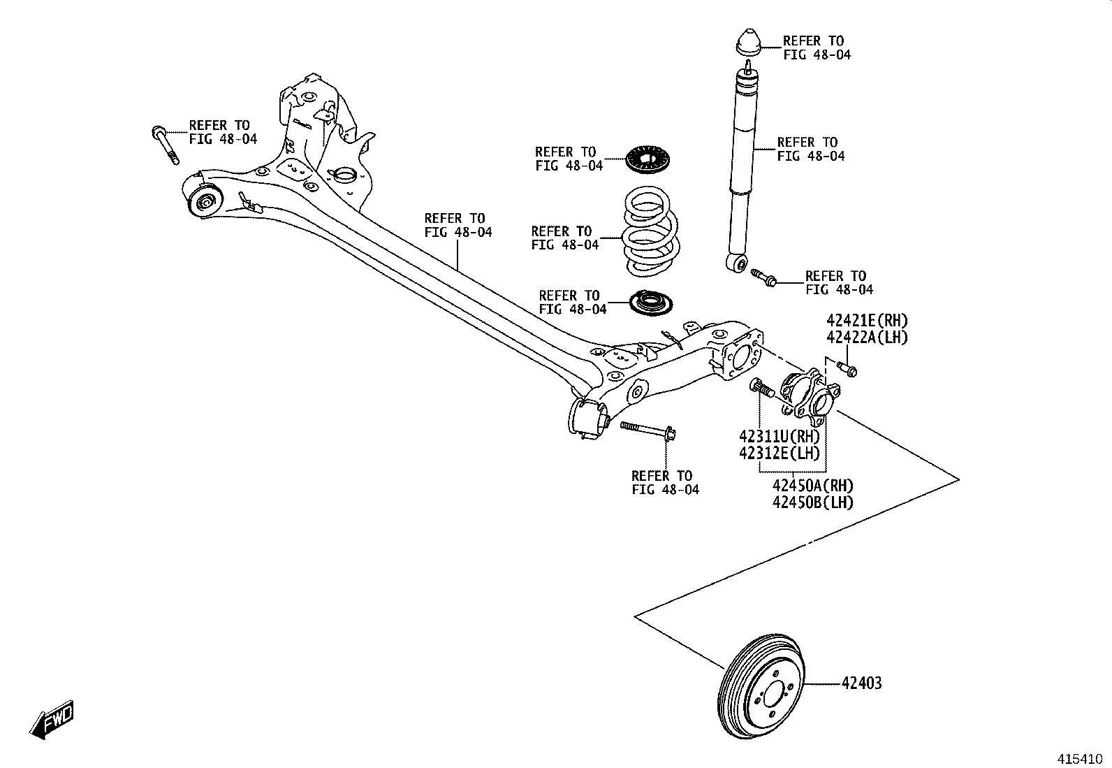 42431-WC003 DISC, REAR product image