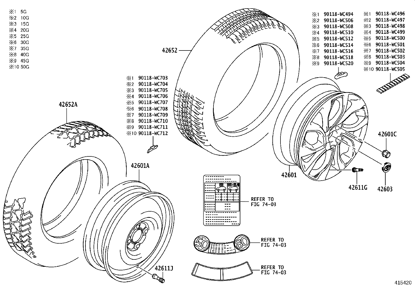 42611-WC004 WHEEL, DISC product image