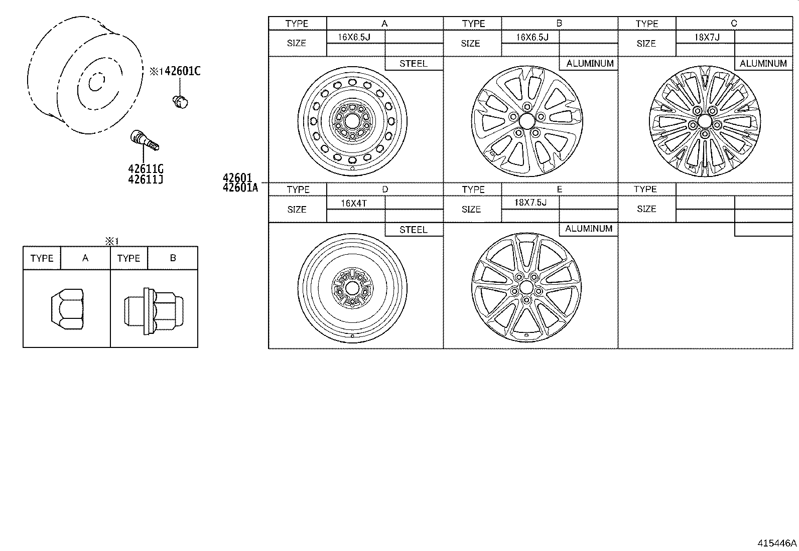 42611-52B80 WHEEL, DISC product image