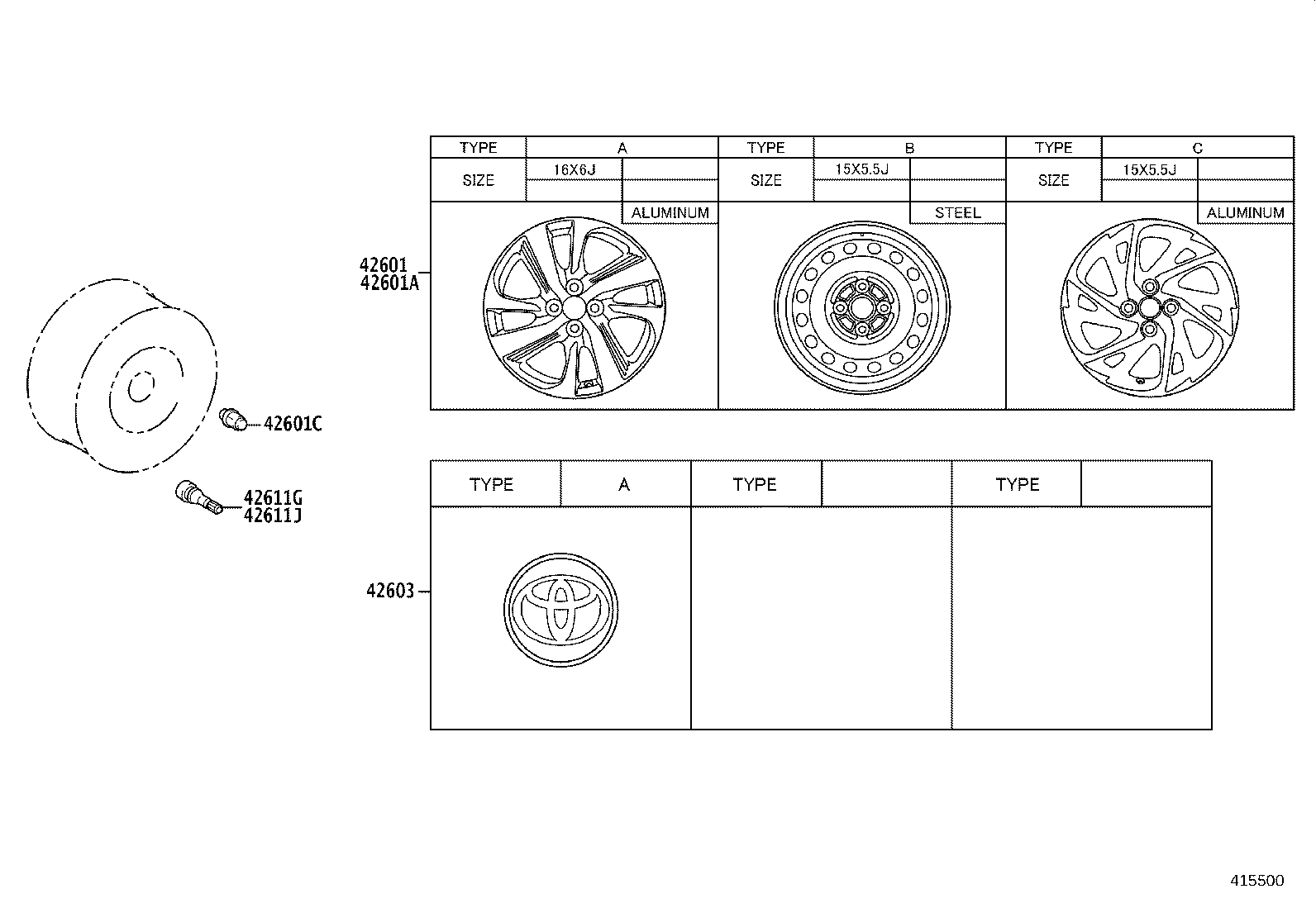 42611-0DM10 WHEEL, DISC product image