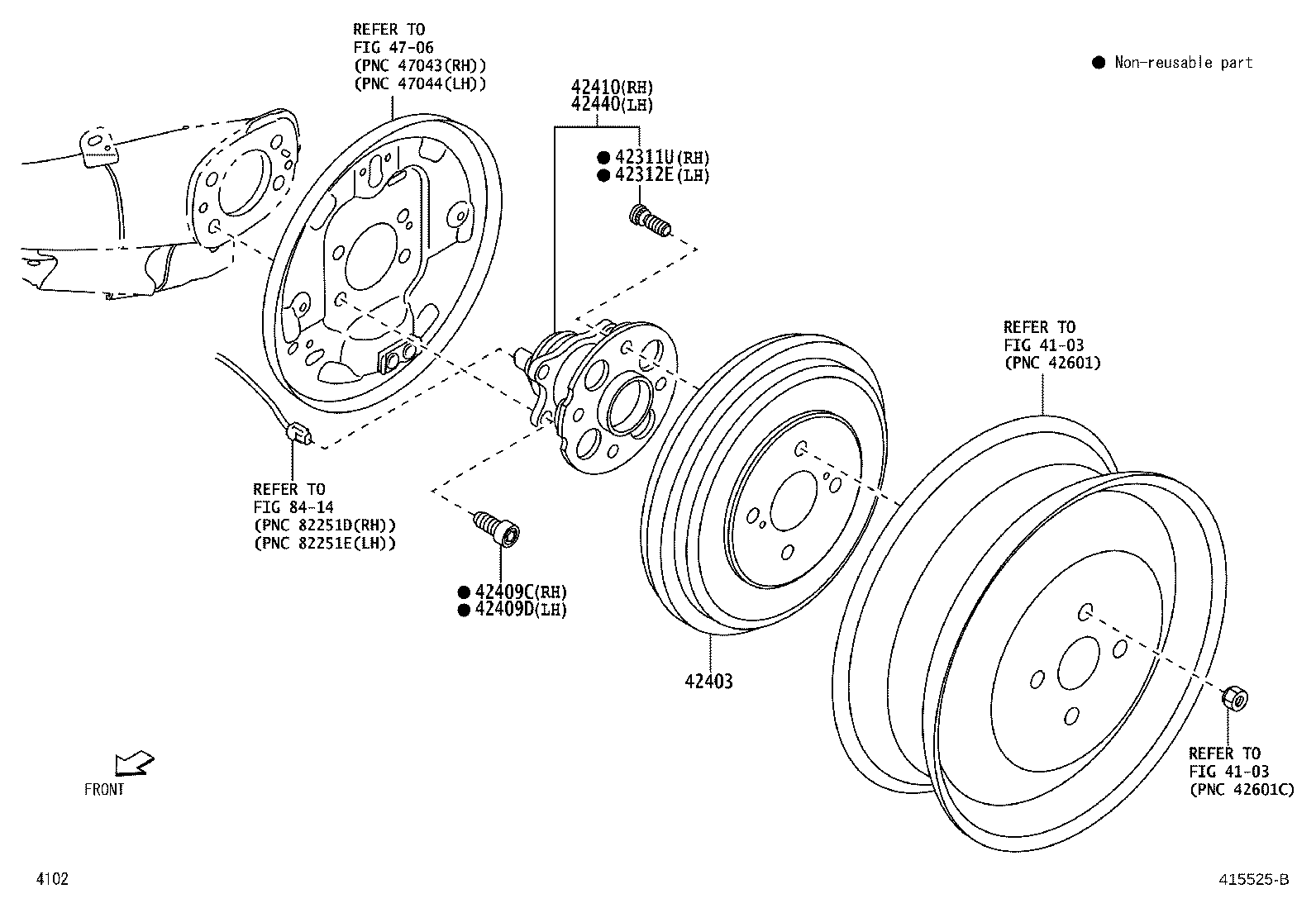 Toyota 90049-12056 BOLT, HUB (FOR REAR AXLE RH)