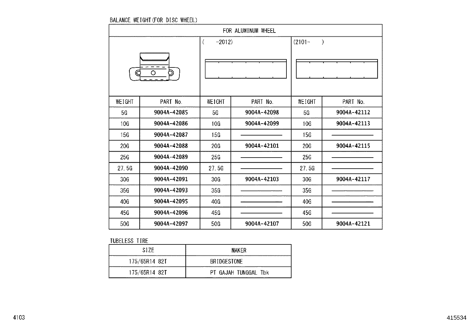 42611-BZK40 WHEEL, DISC product image