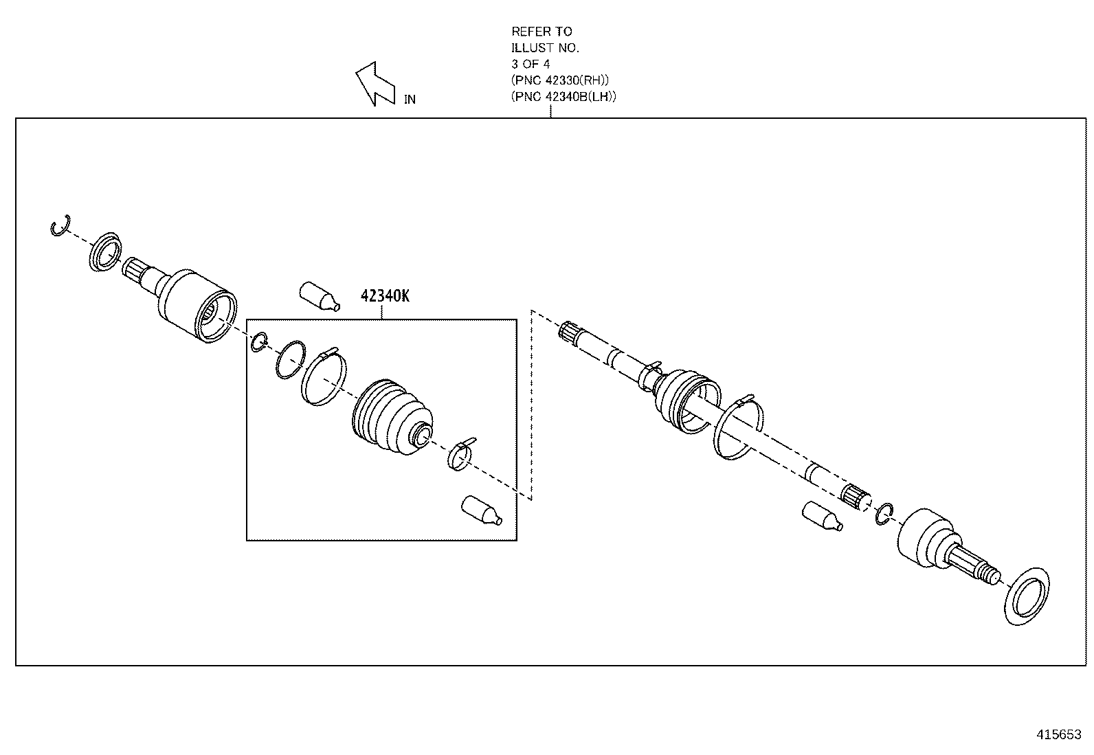 SU003-08852 BOOT, REAR DRIVE SHAFT JOINT product image