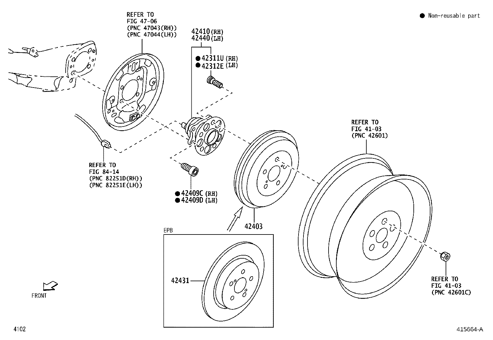 Toyota 42431-BZ210 DISC, REAR