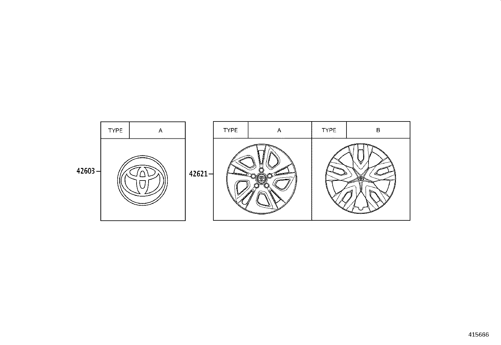 4261B-0A030 WHEEL, DISC (FOR SPARE) product image