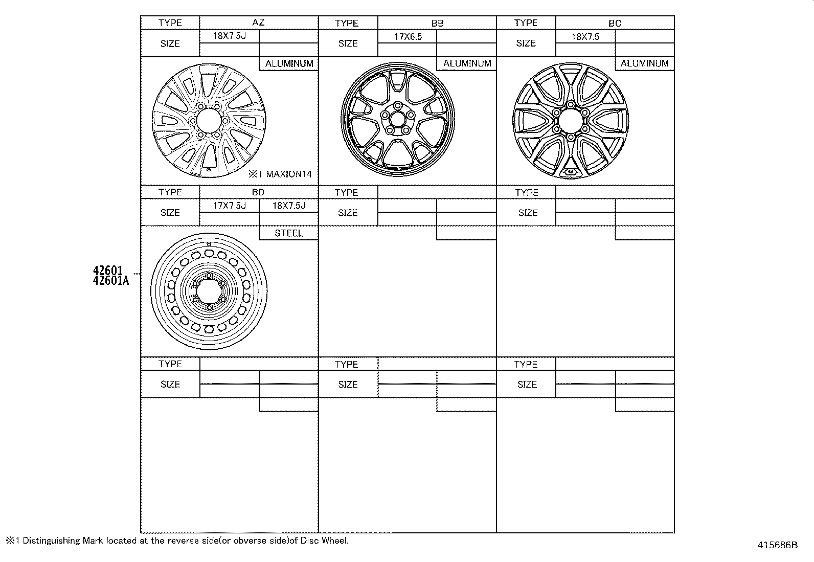 42611-YP440 WHEEL, DISC product image