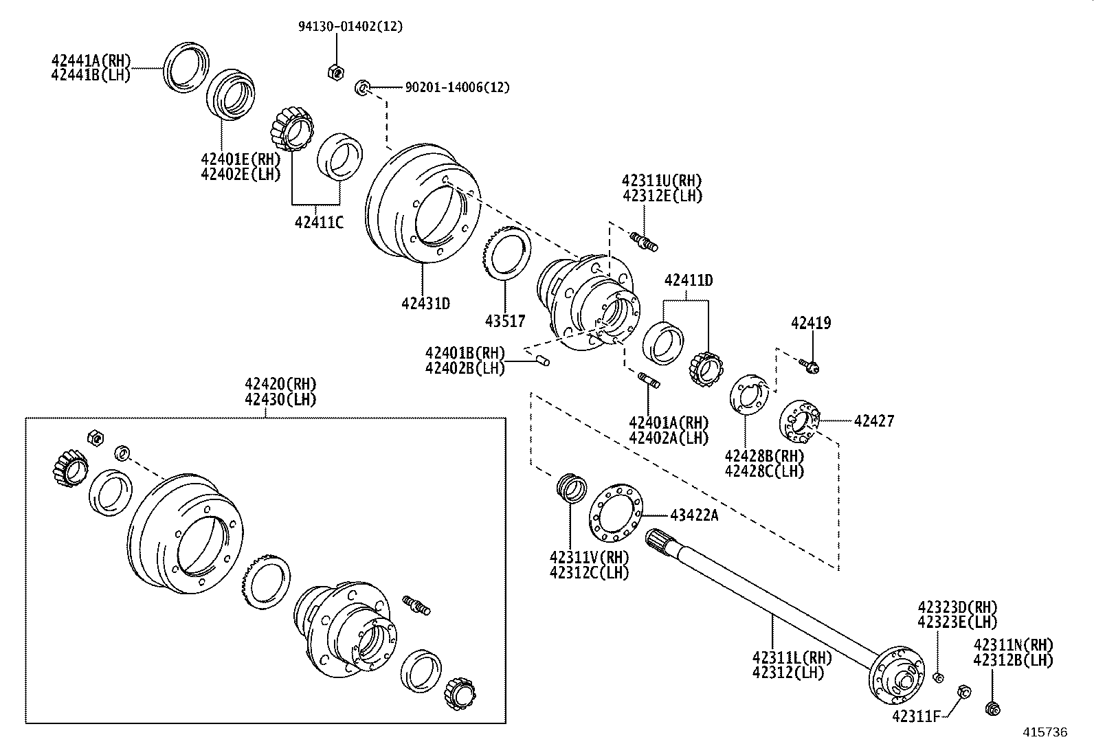 90201-08042 WASHER, PLATE (FOR REAR AXLE SHAFT) product image