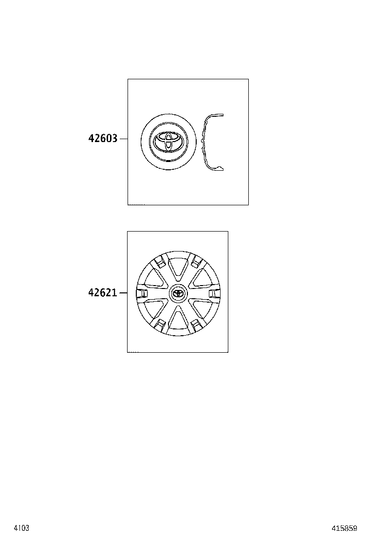 42602-B5100 CAP, WHEEL product image