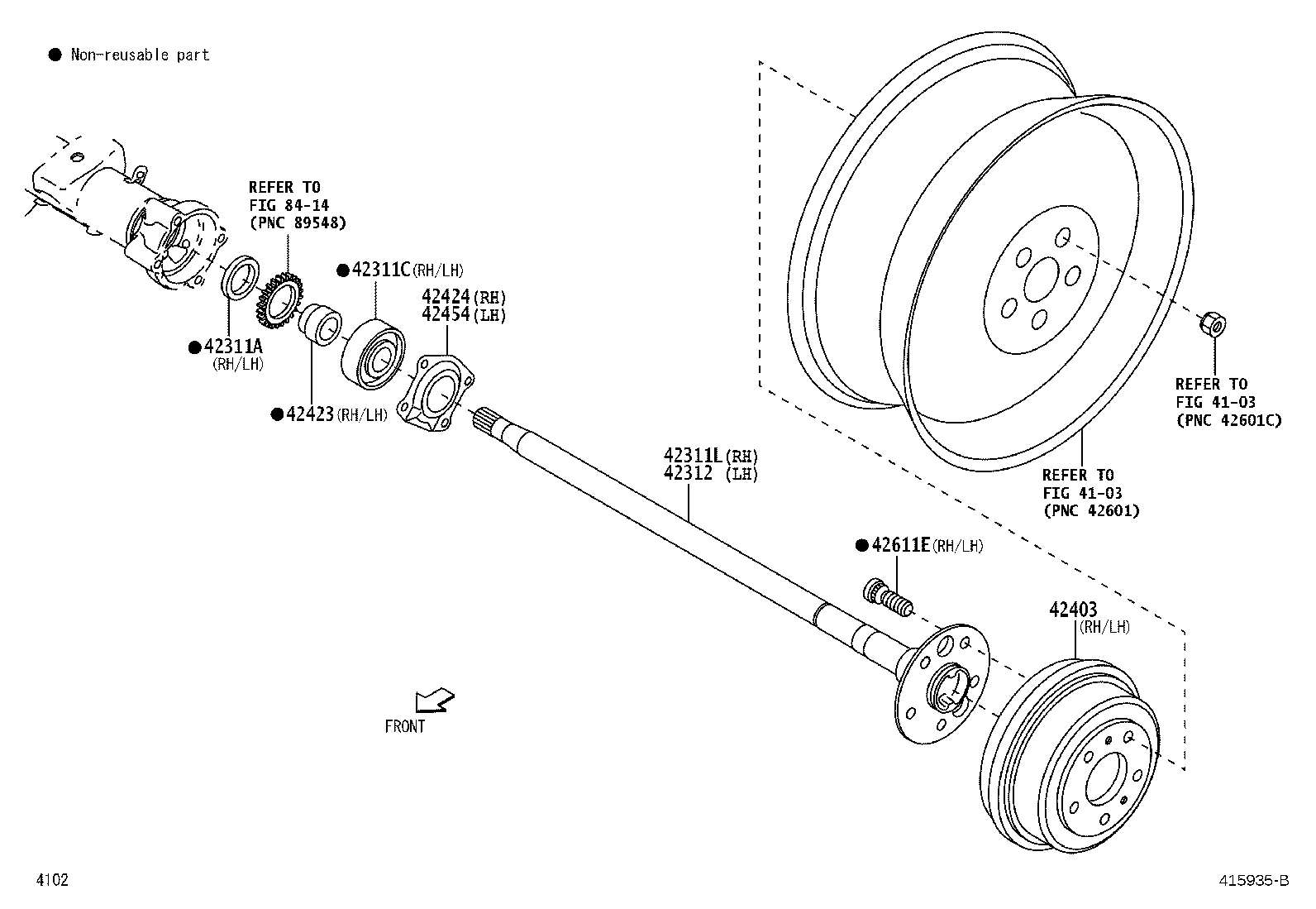 42431-BZ100 DRUM SUB-ASSY, REAR BRAKE product image