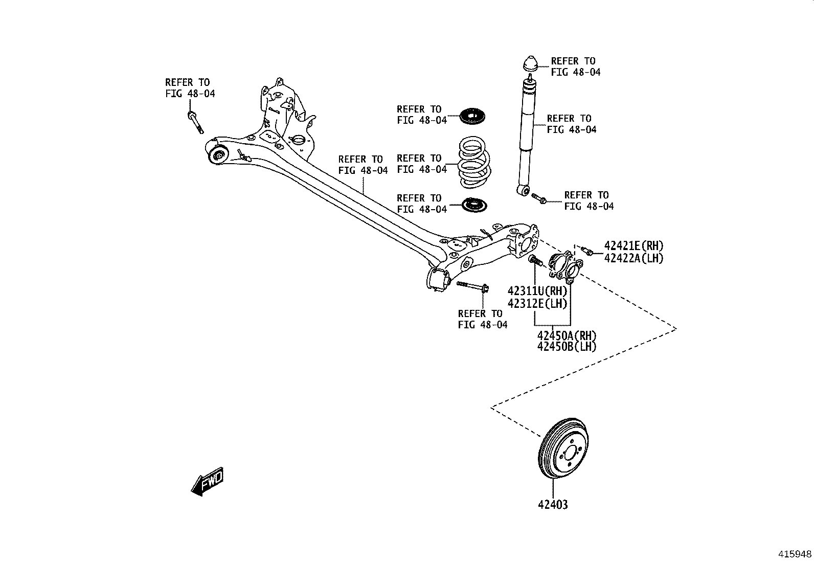 42431-WC007 DRUM SUB-ASSY, REAR BRAKE product image