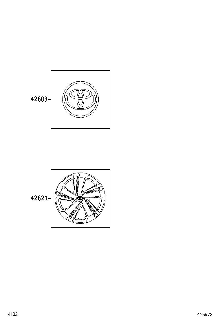 42638-BZ680 ORNAMENT SUB-ASSY, WHEEL HUB product image