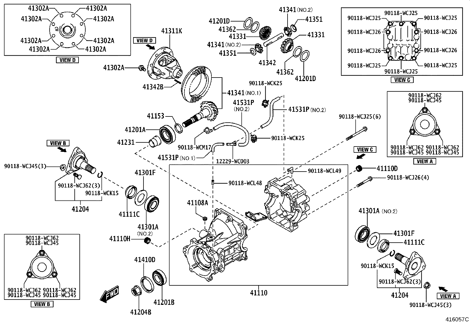 41331-WC004 GEAR, REAR DIFFERENTIAL SIDE product image