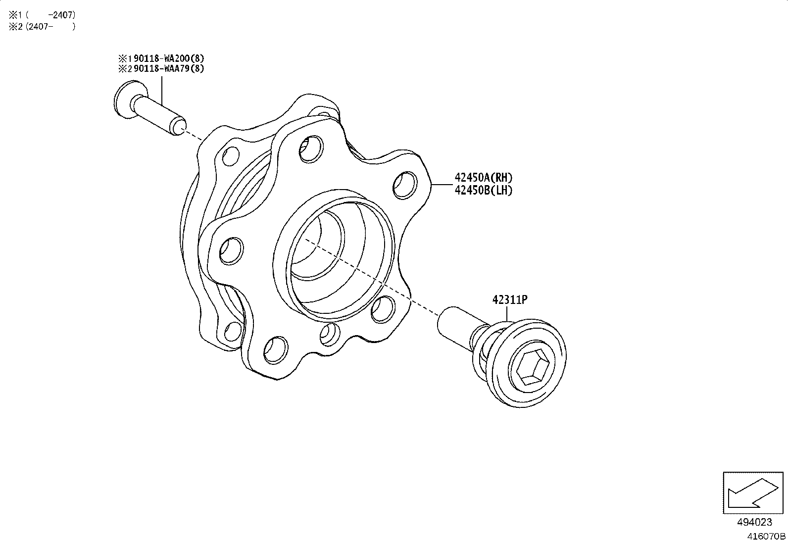 Toyota 90118-WAA60 OIL SEAL, REAR DRIVE SHAFT, RH