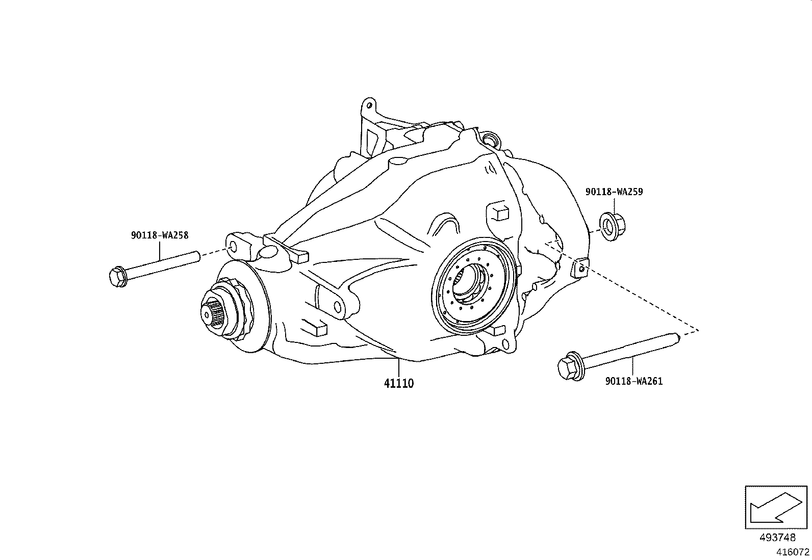 41400-WAA02 MOTOR SUB-ASSY, TORQUE TRANSFER MODULE product image