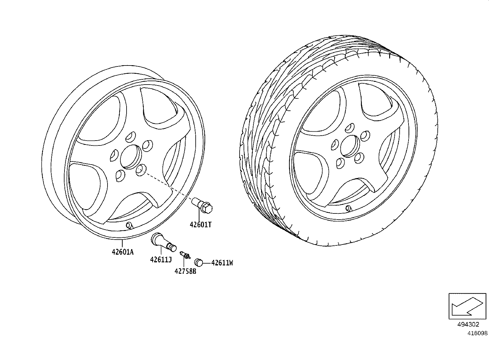 42611-WAA14 WHEEL, DISC product image
