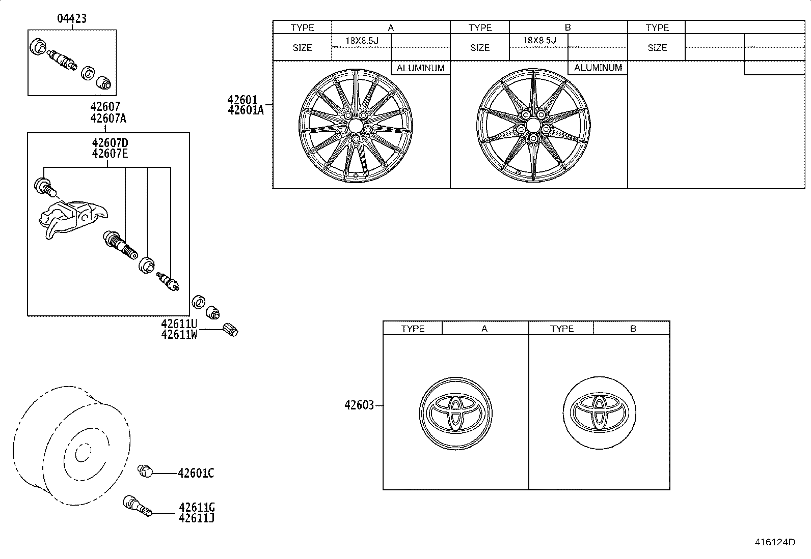 42607-12030 VALVE SUB-ASSY, TIRE PRESSURE MONITOR product image