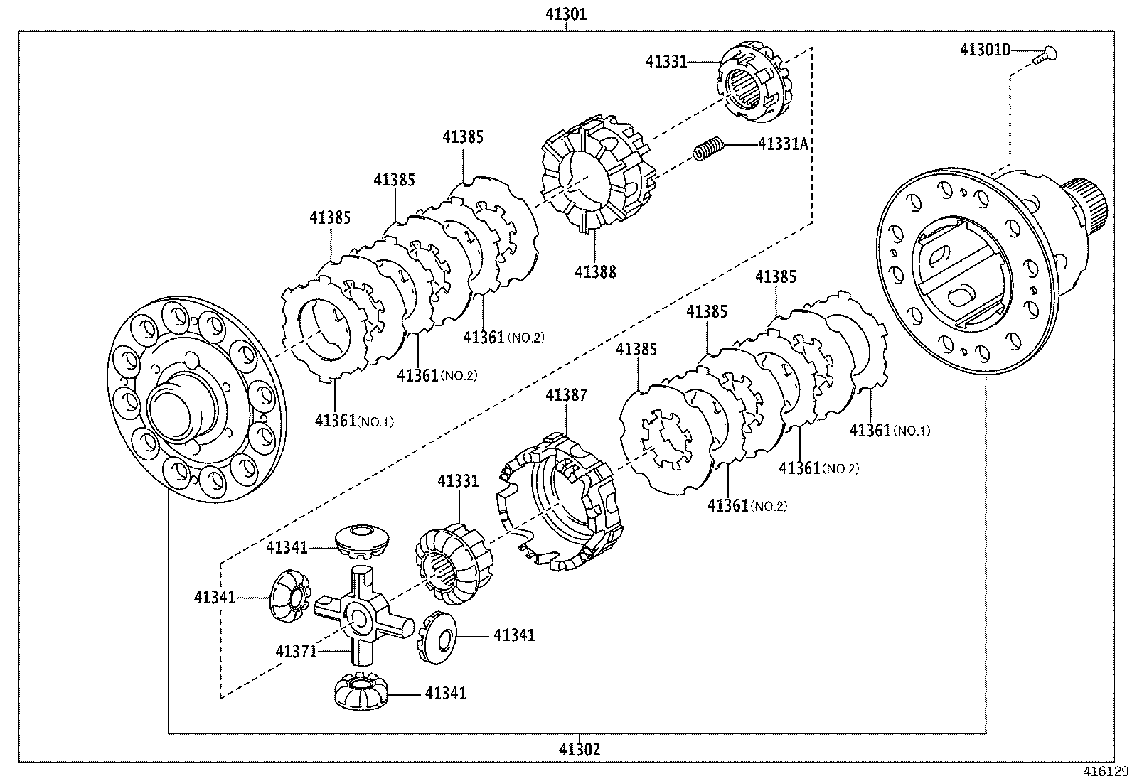 41302-52040 CASE SUB-ASSY, REAR DIFFERENTIAL product image