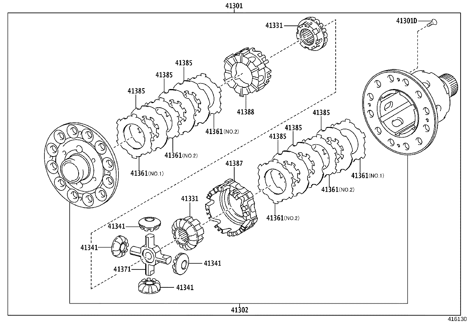 41302-52040 CASE SUB-ASSY, REAR DIFFERENTIAL product image