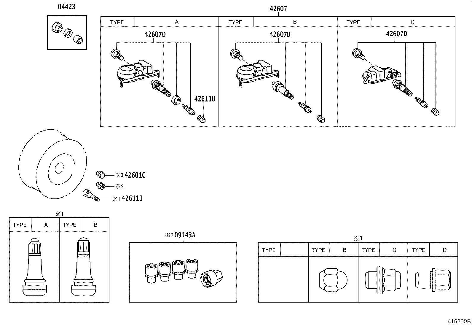 Toyota 90942-A1009 NUT, HUB (FOR AXLE)