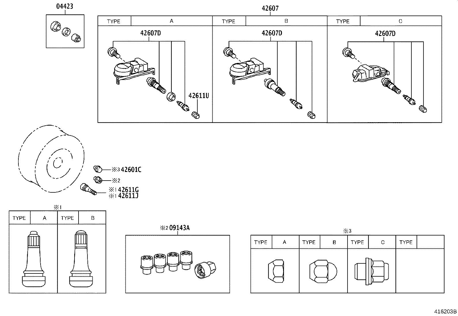 Toyota 90942-A1010 NUT, HUB (FOR AXLE)